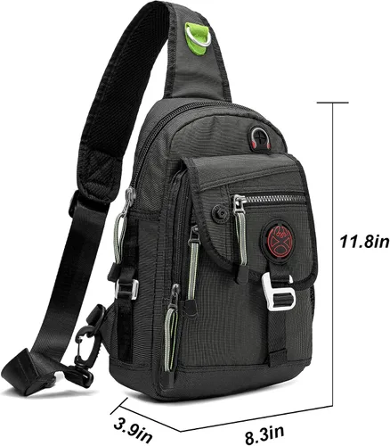 Vista 6 de Mochila Nicgid Sling bag crossbody bolsas para tablet ipad al aire libre, senderismo
