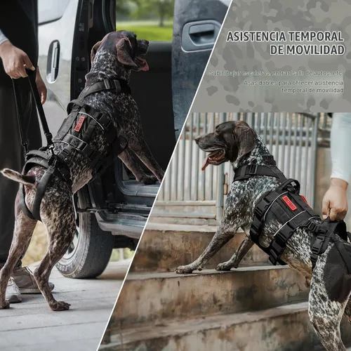 Vista 6 de OneTigris Arnés de Elevación Transpirable para Perros de Tamaño Grande y Mediano, Eslinga para Perros Grandes Pata Trasera, Soporte de Cadera