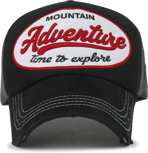 Vista 2 de ililily Road Trip - Gorra de béisbol vintage con cierre de broche
