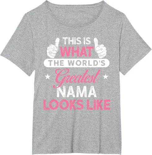 Vista 14 de Camiseta Nama para mujer: camiseta de nama más grande del mundo Negro