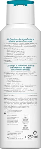 Vista 3 de lavera Champú Volumen y Fuerza - sin silicona - Volumen extra y cabello fortificado - vegano - cosmética natural - 8.5 fl oz