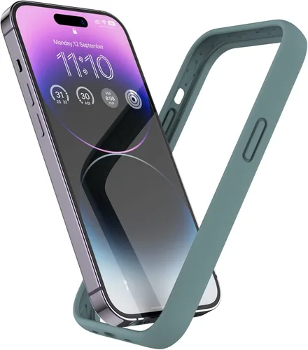 Vista 20 de Funda de silicona líquida para iPhone 12/12 Pro de 6.1 pulgadas, color negro [Absorción de golpes] [Protección de borde elevado]
