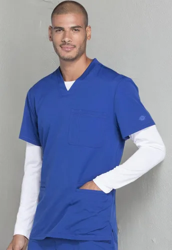 Vista 8 de Dickies Dynamix Hombre Scrubs Top V-Cuello DK640