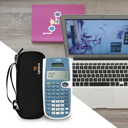 Vista 4 de Aproca Funda compatible con calculadora científica Texas Instruments TI-30XS MultiView, bolsa de almacenamiento portátil para accesorios (solo funda)