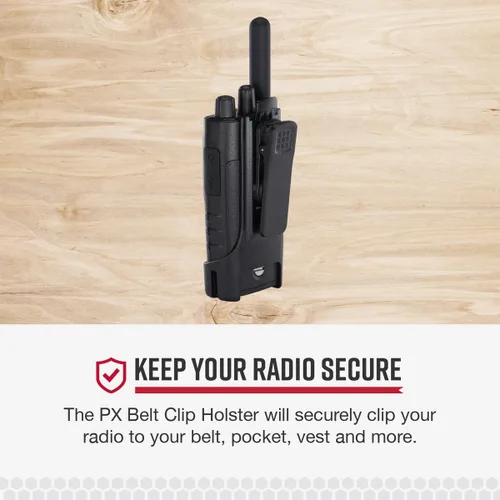 Vista 3 de Cobra PX Holster - Clip giratorio para cinturón de repuesto para radios bidireccionales y Walkie-Talkies compatibles