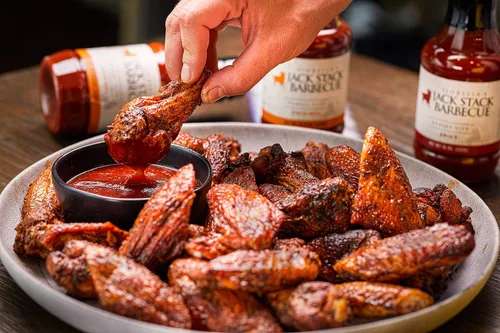 Vista 4 de Jack Stack Barbecue Salsa original y picante – Salsa de barbacoa Kansas City paquete de 2 – Salsa picante y original ahumada KC BBQ