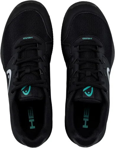 Vista 4 de HEAD Mens Revolt Court Tennis Shoes Black and Teal