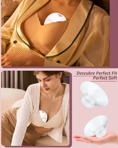 Vista 7 de 4 piezas de inserción de brida de 13 mm compatible con Momcozy M5/M6/M9/S12 Pro/V1 Pro/V1 Pro extractor de leche, apto