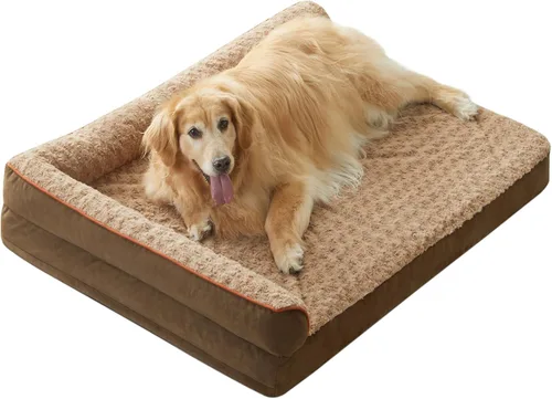Vista 23 de BFPETHOME - Camas ortopédicas para perros grandes - Sofá para perros impermeable con funda extraíble y lavable, cama grande para mascotas con forro