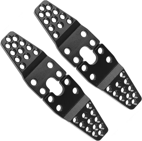 Vista 4 de 4 piezas de amortiguador de choque de metal para coche RC ShareGoo, ajustable en altura y ángulo, soporte de suspensión, kit de elevación Negro