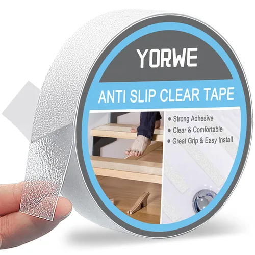 Vista 9 de Yorwe Cinta antideslizante, cinta de seguridad transparente