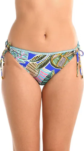 Vista 41 de La Blanca Parte inferior de bikini hipster con lazo lateral para mujer Negro/ Luces de la ciudad