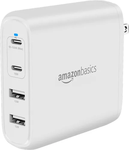 Vista 9 de Amazon Basics Cargador de pared USB-C GaN de 30W de un puerto con Power Delivery PD para tabletas y teléfonos