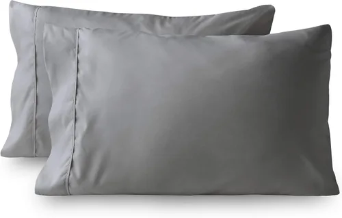Vista 12 de Fundas de almohada – Juego de 2 fundas de almohada de algodón de 600 hilos, calidad de algodón, sedoso y suave, sin arrugas