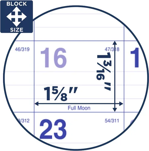 Vista 4 de AT-A-GLANCE - Calendario de pared 2022, 12 x 27 pulgadas, grande, Move-A-Page, tres meses (PMLF1128)