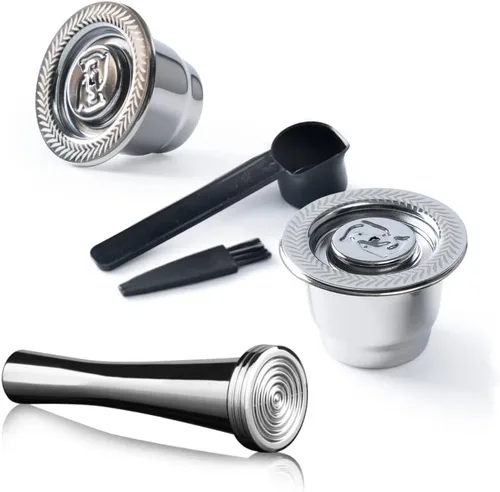 Vista 9 de Cápsulas de café reutilizables de acero inoxidable aptas para cápsulas N espresso OriginalLine, cápsulas de filtro de café expreso recargables