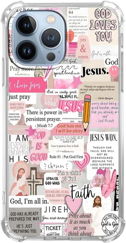 Vista 20 de Funda para Celular con Versículos de la Biblia, Colocación de Citas Cristianas de Jesús, Diseño Collage, Funda Protectora Suave de TPU de Moda