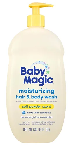 Vista 18 de Baby Magic Baño calmante para bebé, 9 onzas, lavanda y manzanilla, sin lágrimas, libre de parabenos, ftalatos, sulfatos y tintes