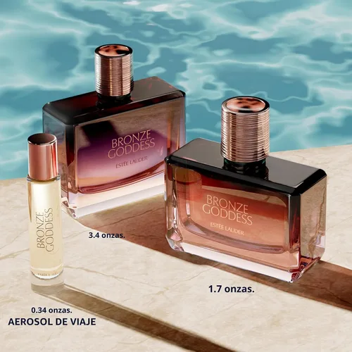 Vista 5 de Estée Lauder Bronze Goddess Eau de Parfum Spray con Notas de Flor Tiare, Coco, Ámbar, Sándalo y Vainilla Perfumes para Mujer