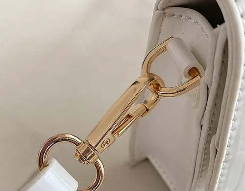 Vista 5 de Bolso Hobo brillante para mujer, estilo retro, de charol, bolso de hombro con cuentas de diseñador, bolsos de mano, bolso elegante para fiesta