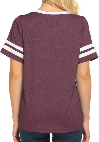 Vista 2 de OMSJ - Camisetas de manga corta para el verano para mujer
