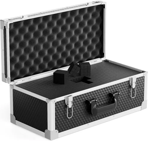 Vista 8 de Phenyx Pro Paquete de sistema de micrófono inalámbrico PTU-4000-8H con el estuche de transporte personalizable de tamaño extra grande