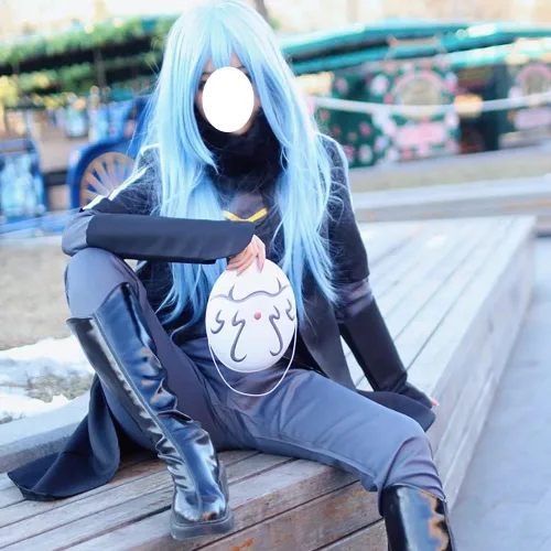 Vista 8 de Rimuru - Disfraz de cosplay de Rimuru, uniforme de anime, conjunto completo de Halloween