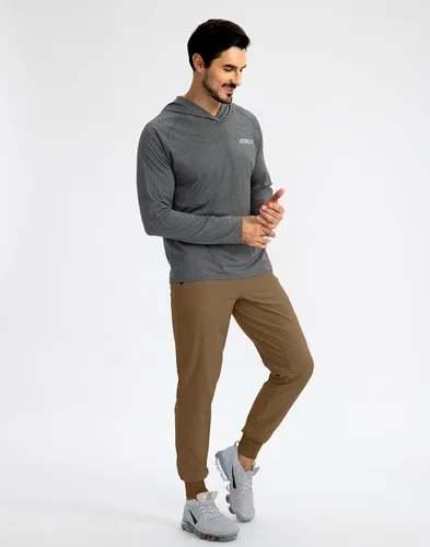 Vista 5 de Pudolla Men's Lightweight Jogger Pants Workout Gym Running Pants with Zipper Pockets for Athletic Casual
