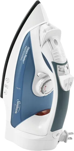 Vista 2 de Sunbeam 4274-200 GreenSense SteamMaster Plancha profesional de tamaño completo con cable retráctil y Clearview, color blanco