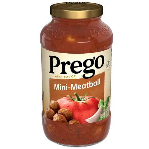 Vista 27 de Prego Tomate grueso con salsa de pasta de ajo y cebolla, tarro de 24 onzas