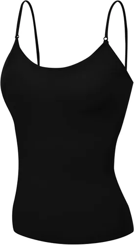 Vista 4 de Emmalise - Blusa de tirantes con brasier integrado para mujer