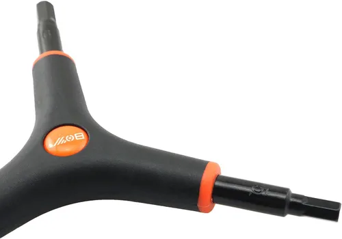 Vista 4 de RLECS Llave hexagonal de bicicleta en forma de Y 3 vías Allen Llave 0.157 in 0.197 in 0.236 in Bicicleta Ciclismo Torque Llave