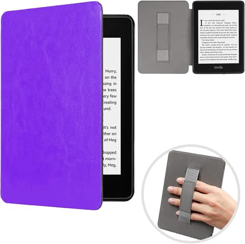 Vista 9 de Funda para Kindle Paperwhite 2018, delgada funda protectora de piel sintética con función de apagado y encendido automático para Kindle Paperwhite