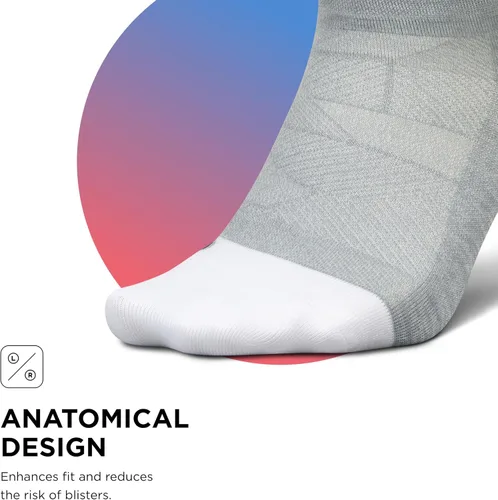 Vista 10 de Feetures Elite Ultra Light Cushion Mini Crew Sock - Calcetines deportivos con compresión dirigida
