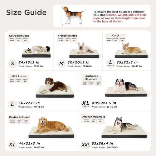 Vista 7 de Bedsure - Cama ortopédica pequeña para perros chicos, impermeable, con funda extraíble lavable, tapete de espuma con forma de huevera para mascotas