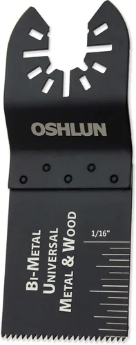 Vista 2 de Oshlun MMC-0103 1-1/3-Inch Universal Bi-Metal Oscillating Tool Blade with Quick-Fit Arbor for Standard and Quick Change Tools, 3-Pack