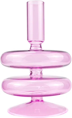 Vista 11 de Portavelas de vidrio para velas cónicas, portavelas decorativos transparentes para bodas, día de San Valentín, cumpleaños, centro de mesa (negro)