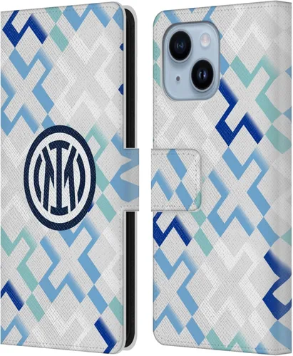 Vista 11 de Head Case Designs Officially Licensed Inter Milan Away 2025/26 Crest Kit Leather Wallet Case Compatible with Apple iPhone 11