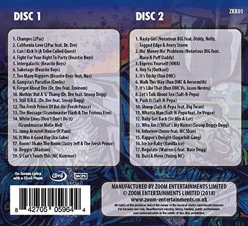 Vista 2 de Zoom Karaoke Kings Vol 1 Classic Hip Hop