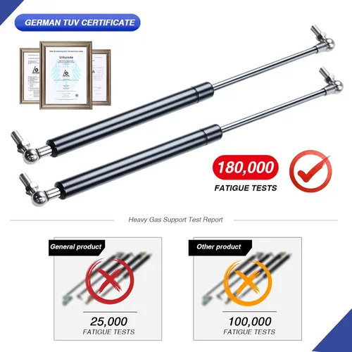 Vista 5 de 13 "100 lbs/445N gas Spring Shock Struts Material de la tubería de acero de alta precisión La carga es más grande, el interruptor de choque