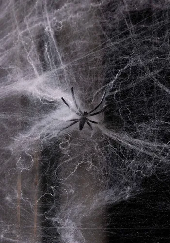 Vista 2 de Decoración de Telaraña Blanca de 200 Pies Cuadrados para Halloween Multicolor
