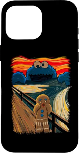 Vista 19 de Cookie Muncher The Scream Munch Monster Joke Funda para iPhone 17