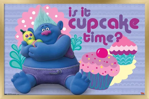 Vista 16 de Trends International DreamWorks Trolls - Cupcakes Wall Poster, 14.725" x 22.375", Barnwood Framed Version