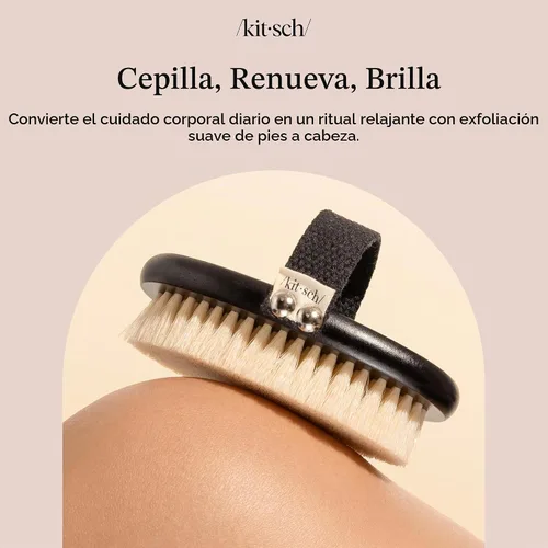 Vista 9 de Kitsch Cepillo corporal de cepillado en seco para drenaje linfático