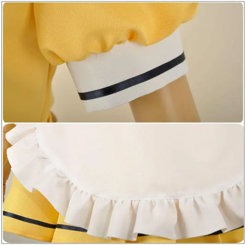 Vista 6 de S Kaho Hinata - Disfraces de cosplay de sirvienta azul, vestido de Lolita, uniformes, falda para adultos, escuela, niña, carnaval, fiesta