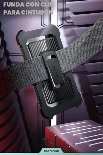 Vista 5 de SUPCASE Funda para Samsung Galaxy S22 Ultra con soporte, [Unicorn Beetle Pro] [2 marcos frontales]