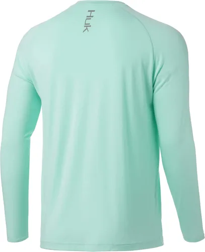 Vista 2 de HUK Mens Waypoint Long Sleeve Shirt Performance T-Shirt 50 UPF