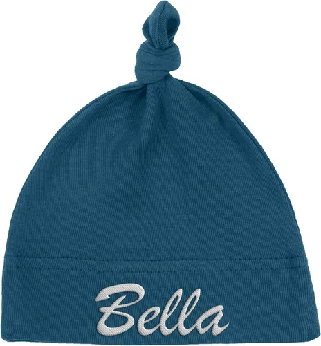 Vista 5 de Mato & Hash Gorro con nudo ajustable 100 % de algodón para bebés unisex Azul Bebé - Personalizado