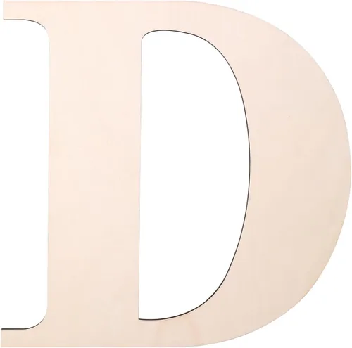 Vista 8 de Letra de madera de 12 pulgadas, letras de madera para decoración de pared, letras de madera sin terminar en blanco de 1/5 pulgadas para decoración