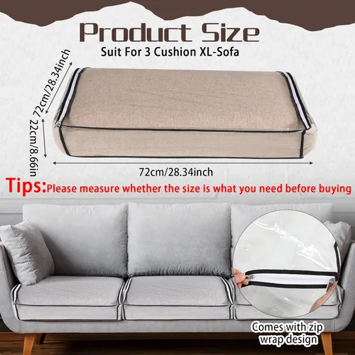 Vista 2 de Geetery Fundas de Cojín de Asiento de Sofá de Plástico PVC Impermeables Fundas de Sofá Muebles Funda de Asiento de Sofá para Proteger Contra